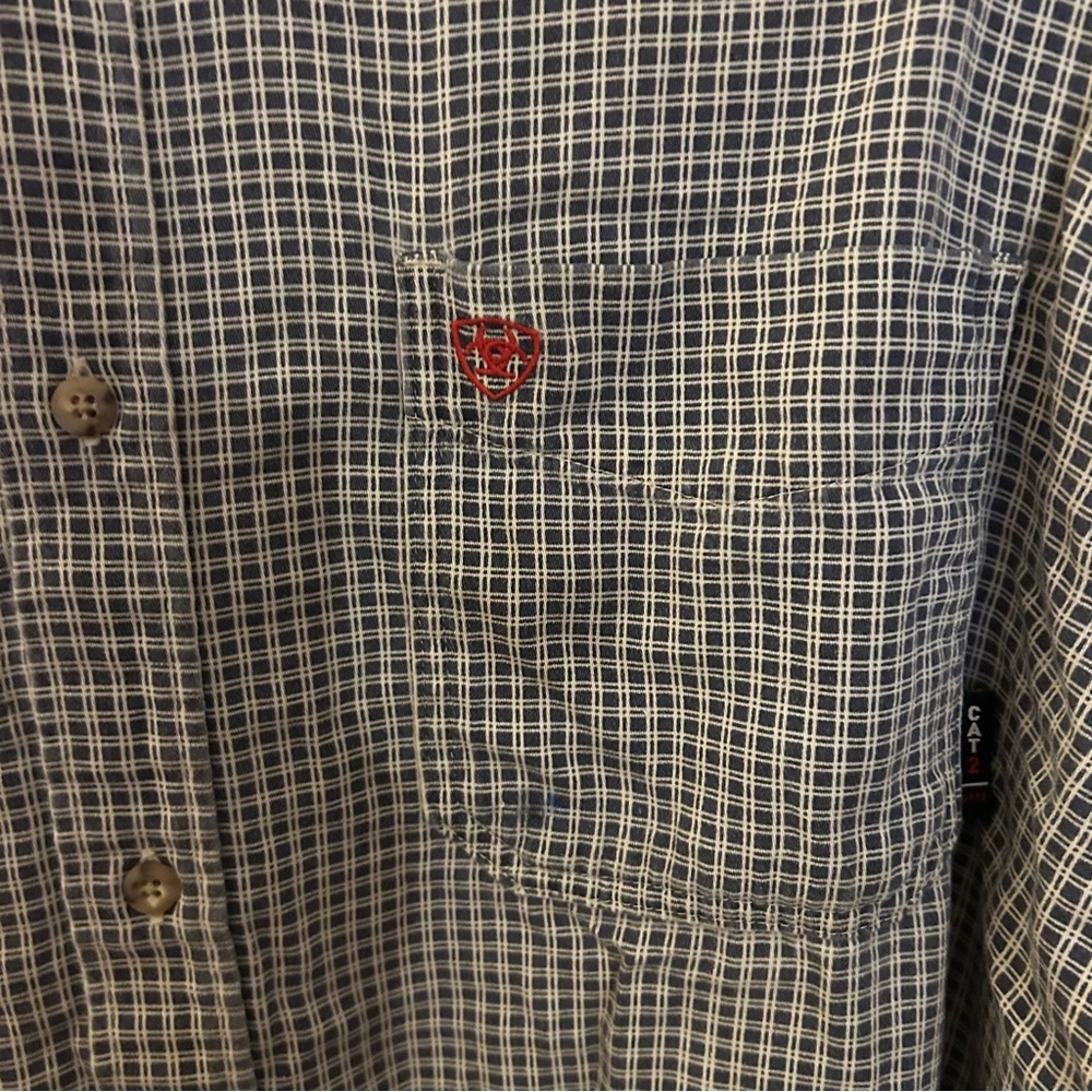 Ariat Flame Resistant Basic Work Shirt Button Up … - image 2